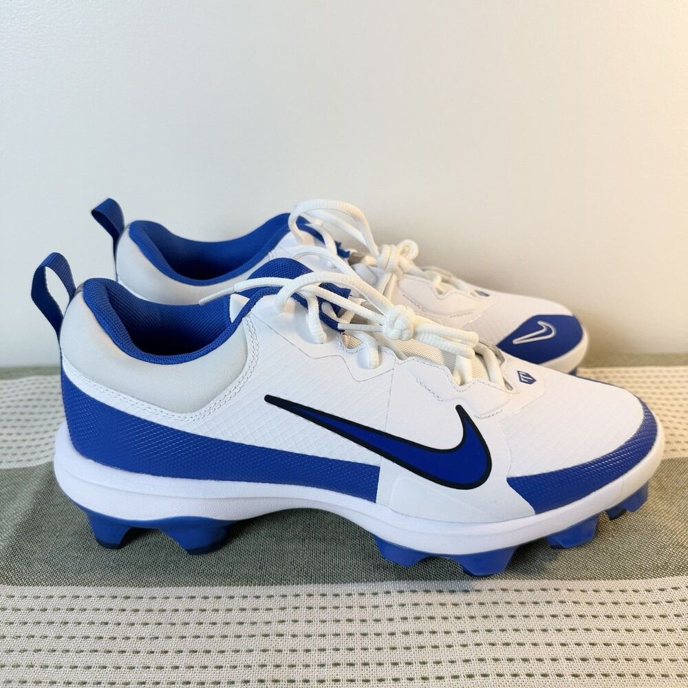 Nike Men’s Force Trout 9 Pro MCD Baseball Cleats White Blue NEW Size 10